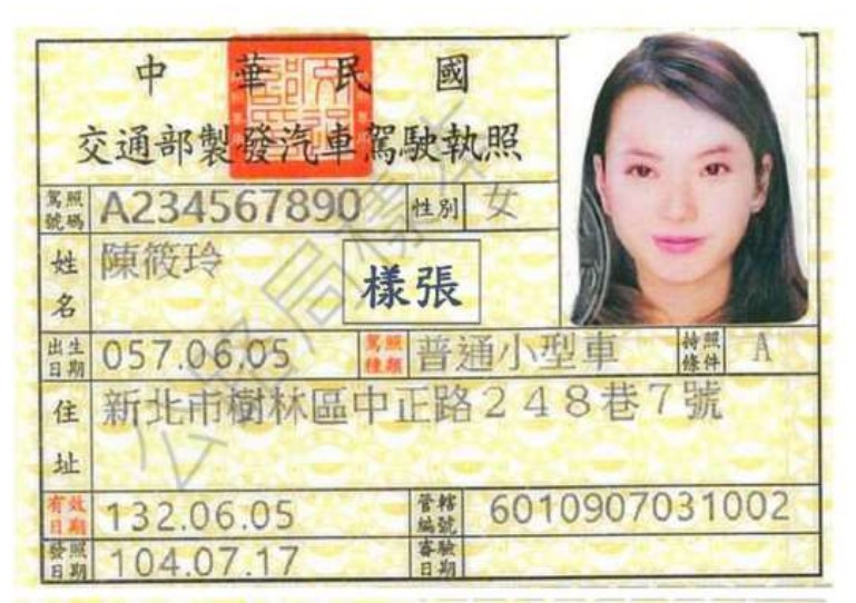Taiwan Drivers License